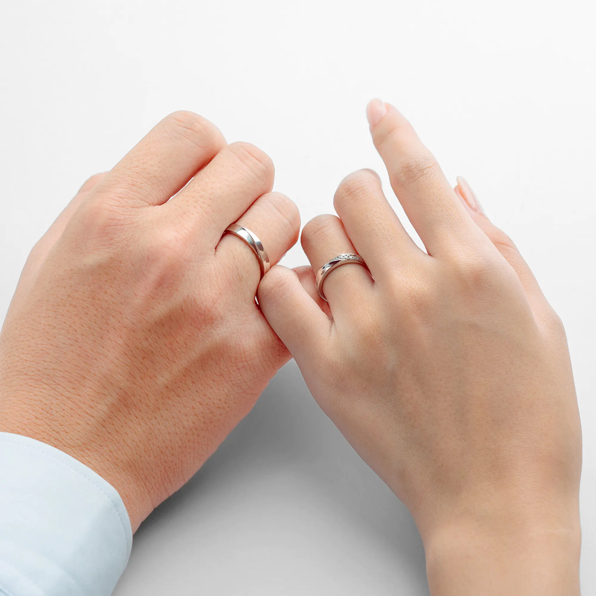 Modern Wedding Band Set NCC2011 6